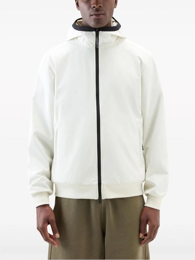 Woolrich Softshell Hoodie voor buitenactiviteiten White Heren - Foto 3