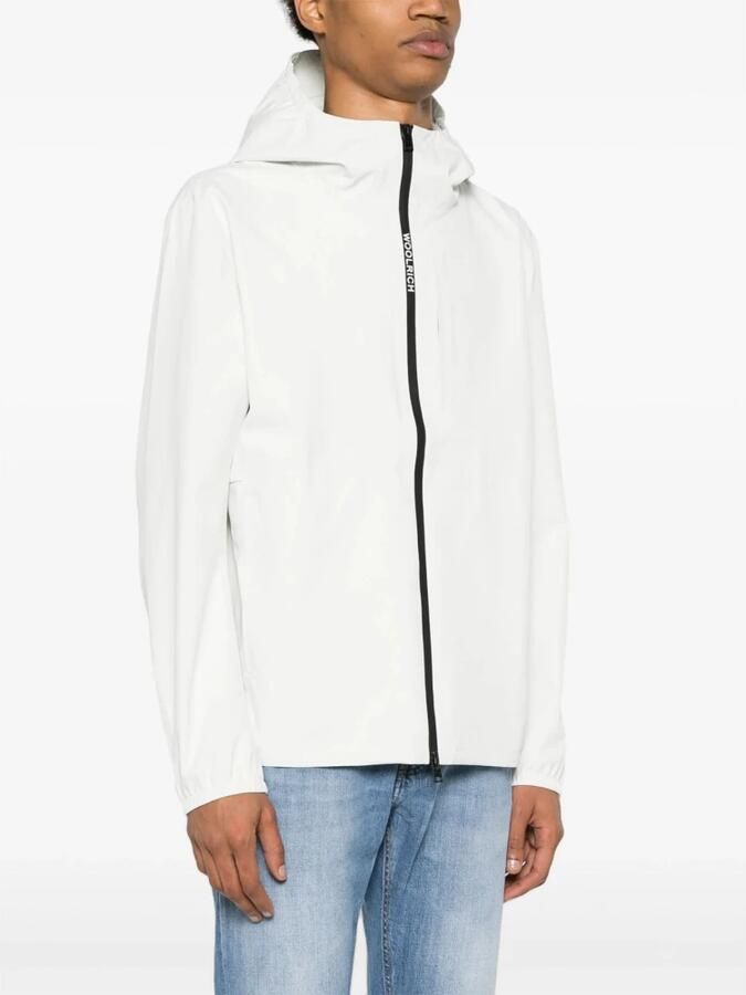 Woolrich Waterdichte Pacific Jas met Capuchon White Heren - Foto 3