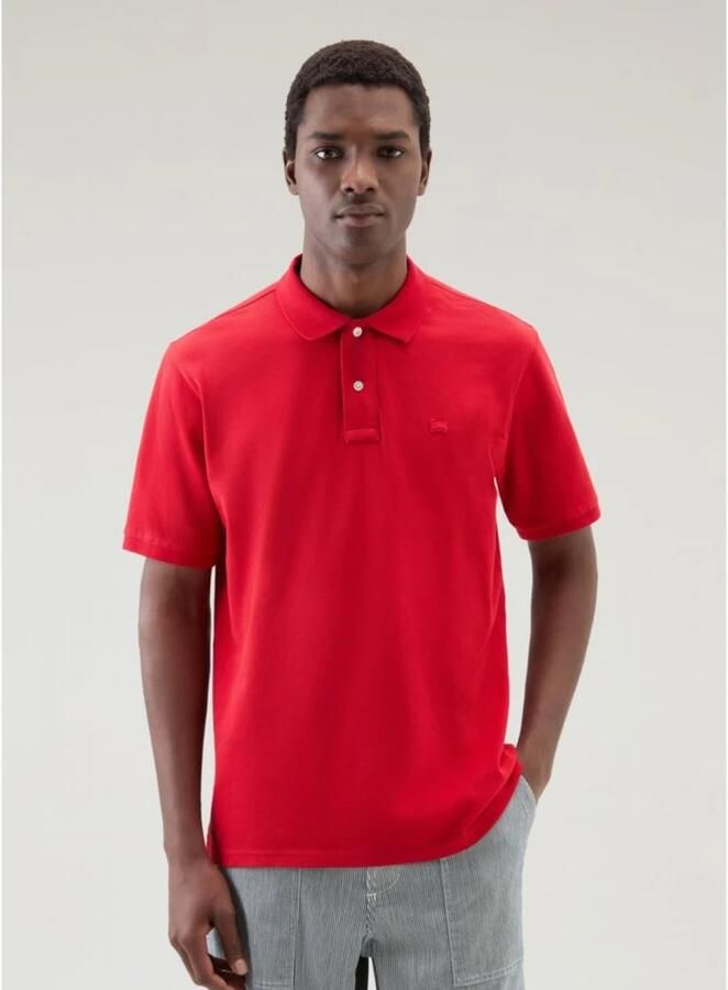 Woolrich Polyester Polo Shirt Red Heren - Foto 2
