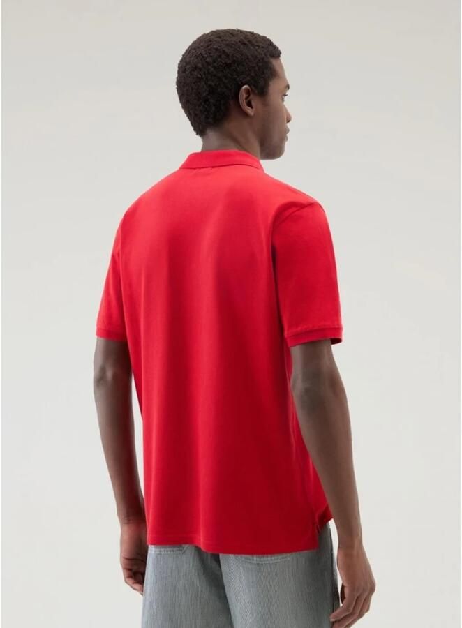 Woolrich Polyester Polo Shirt Red Heren - Foto 3