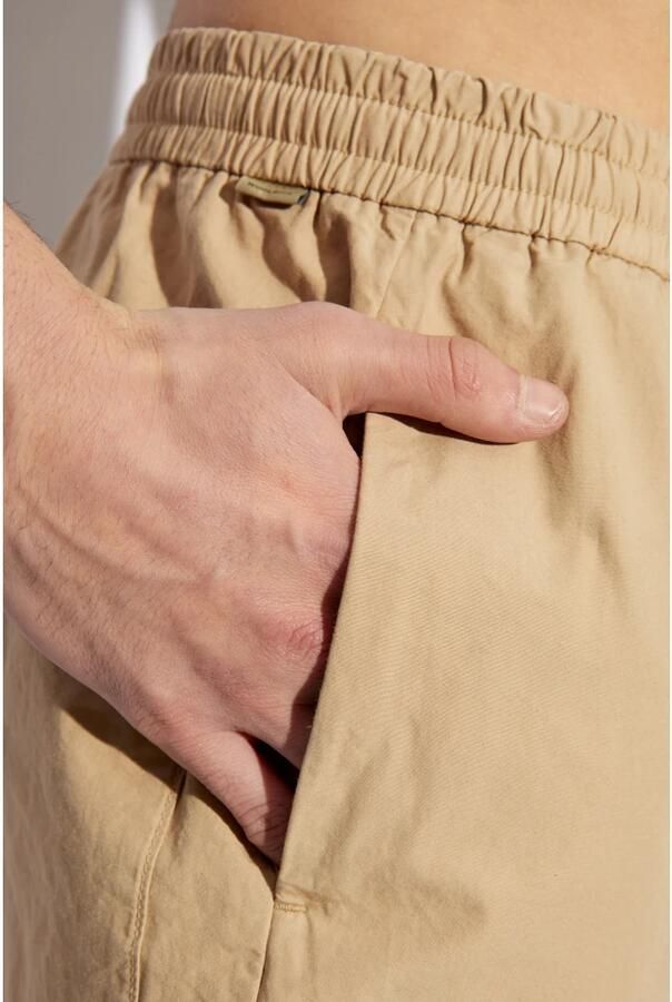 Woolrich Wijde katoenen broek Beige Heren