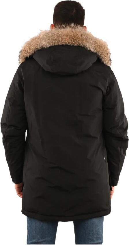 Save The Duck Gewatteerde Korte Juncus Jas met Capuchon Blue Heren - Foto 6