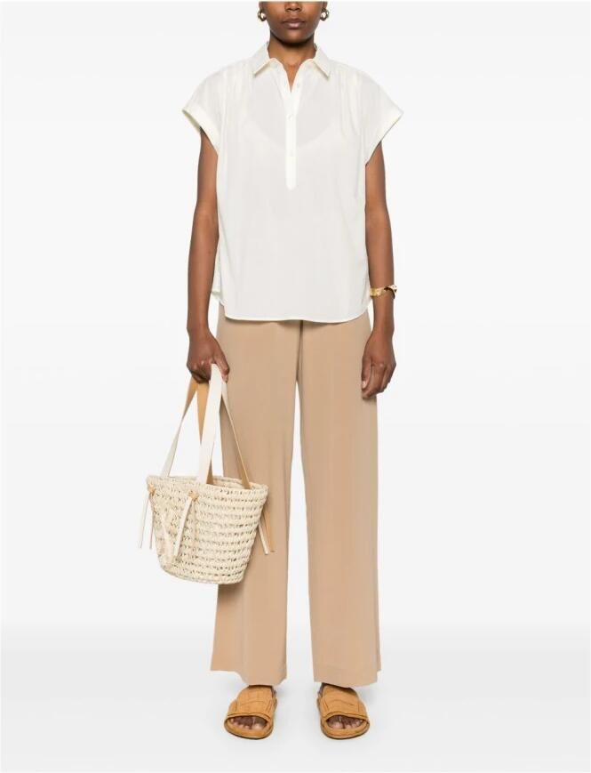 Woolrich Witte Klassieke Kraag Shirt Kapmouwen White Dames - Foto 4