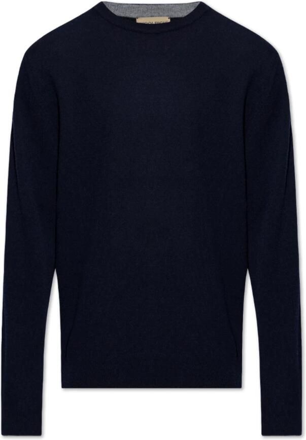 Woolrich Wollen trui met geborduurd logo Blue Heren - Foto 5