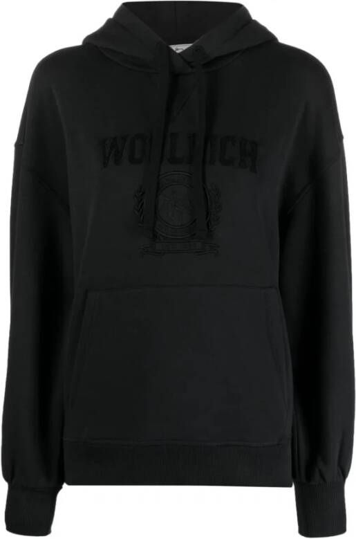 Woolrich Zwarte hoodies Zwart Dames