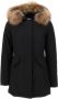 Woolrich Zwarte Gewatteerde Jas met Afneembare Bont Capuchon Black Dames - Thumbnail 1