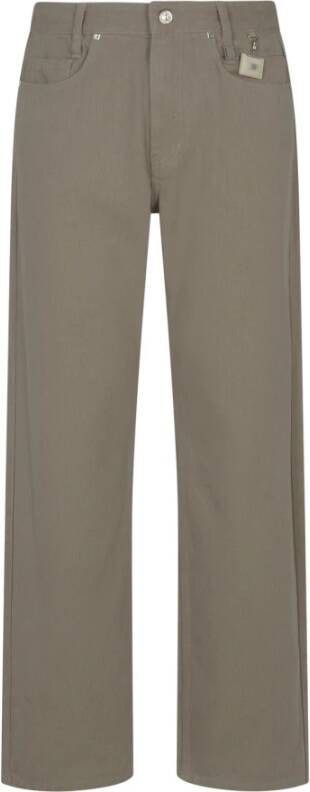 Wooyoungmi Straight Trousers Beige Heren