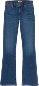 Wrangler Flared Jeans Blauw Dames