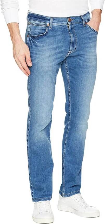 Wrangler Greensboro jeans w15qfw117 de look Blauw Heren