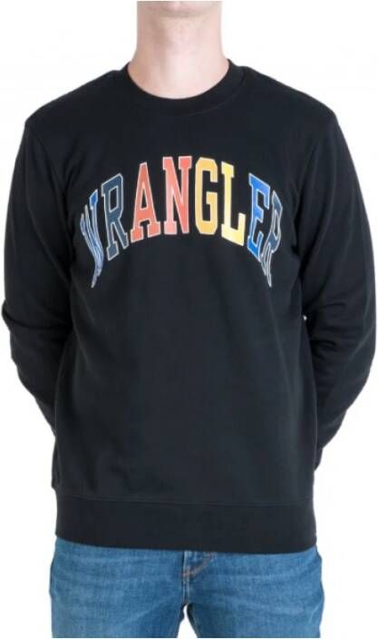 Wrangler Hooded sweatshirt Logo Zwart Heren
