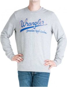 Wrangler Logo Hoodie Grijs Heren