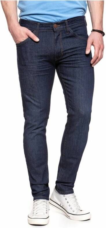 Wrangler Slim-fit Jeans Blauw Heren