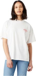Wrangler Stijlvolle hoge nek T-shirt voor vrouwen Wit Dames