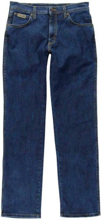 Wrangler Straight Jeans Blauw Heren