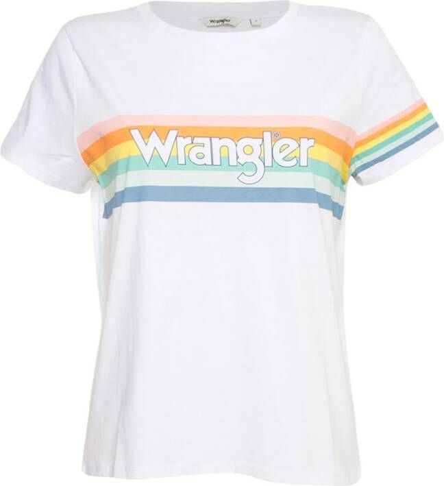 Wrangler T-shirt Korte Mouw T-shirt Rainbow