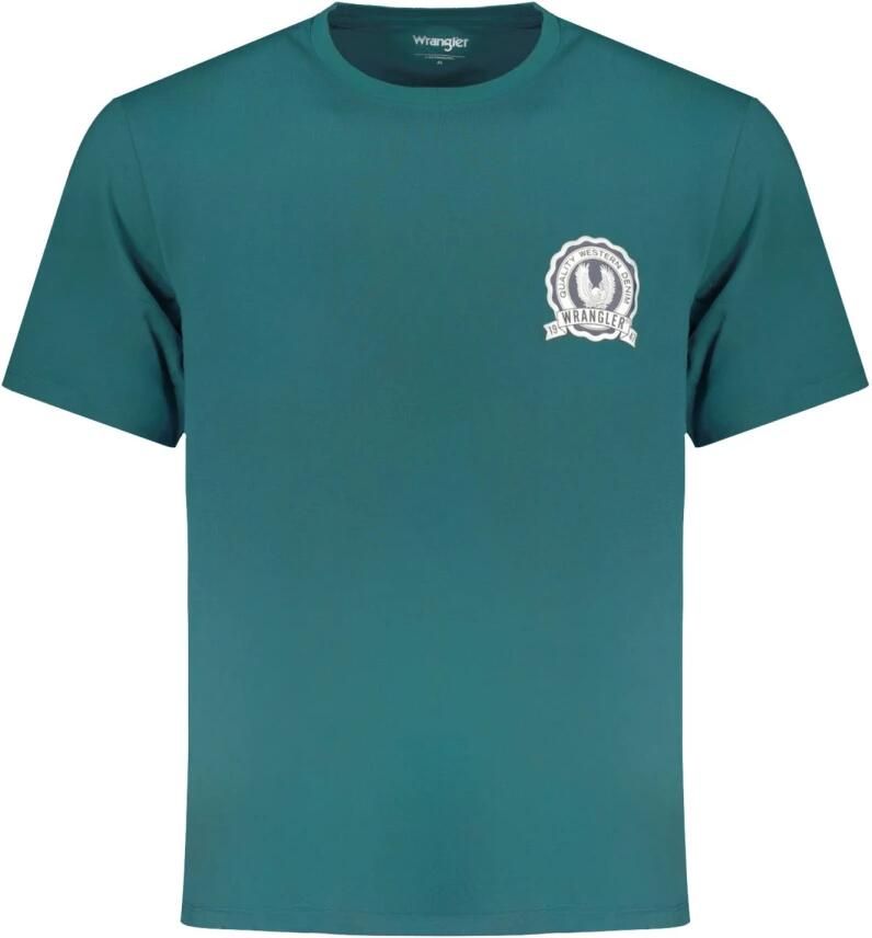Wrangler Korte Mouw Grafisch T-shirt Groen Mannen Green Heren