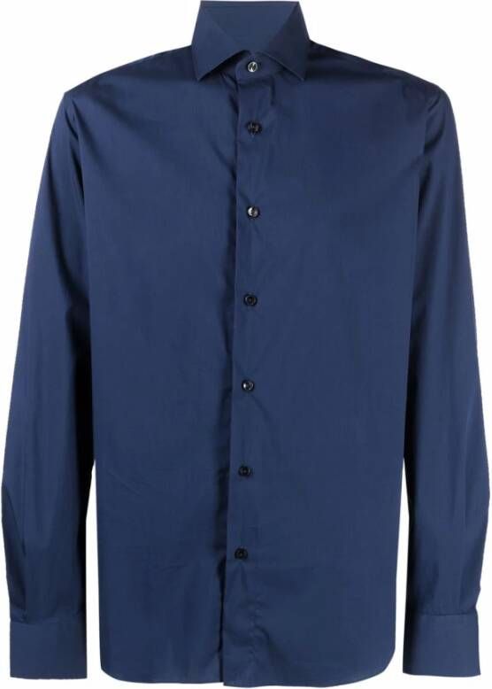 Xacus Blauwe Overhemden voor Heren Blauw Heren