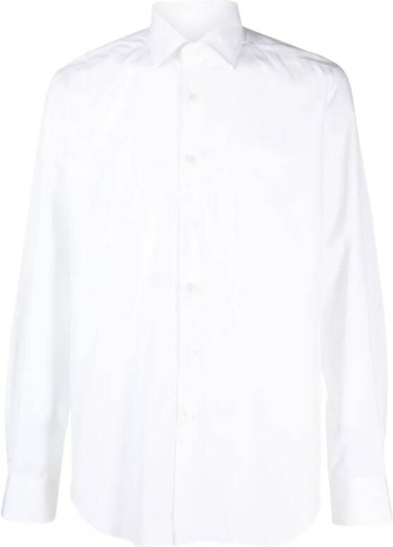 Xacus Italiaans Katoenen Overhemd White Heren