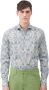 Xacus Shirt in Liberty of London Print Groen Heren - Thumbnail 1