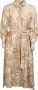 Xacus Witte Jurk met Grafische Print en Pofmouwen White Dames - Thumbnail 1