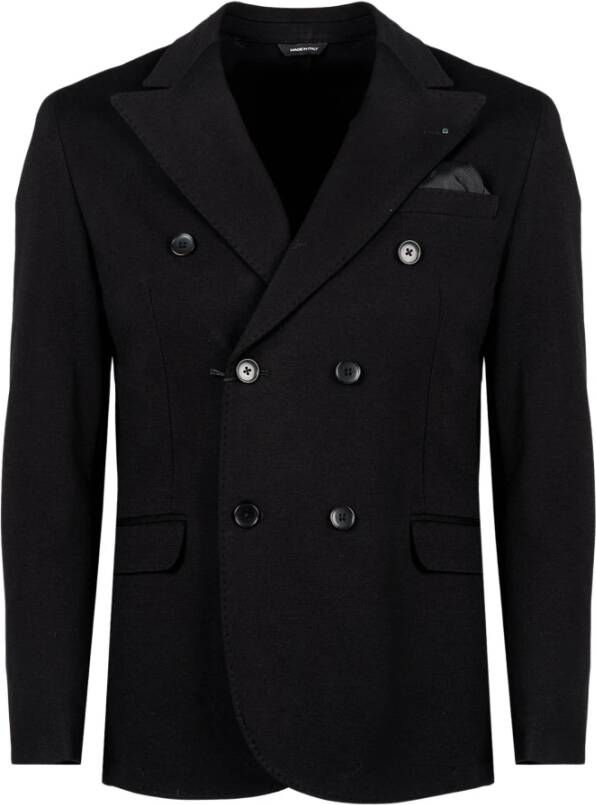 Xagon Man Double-Breasted Blazer met getailleerde pasvorm Black Heren