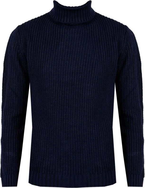 Xagon Man Ribtrui met Golfhals Blue Heren
