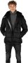 Xagon Man Capuchon Puffer Jas Black Heren - Thumbnail 2