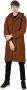 Xagon Man Capuchon Wollen Jas Brown Heren - Thumbnail 1