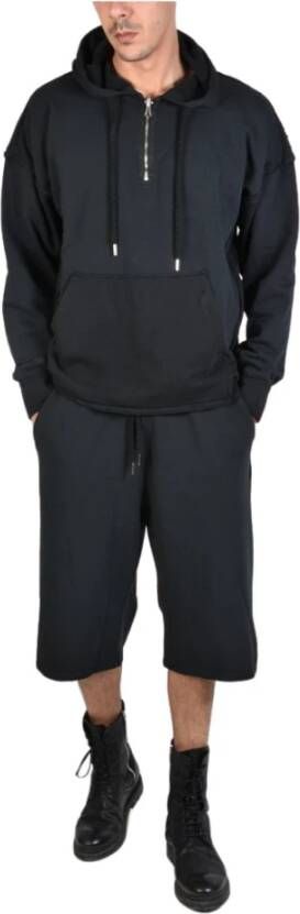 Xagon Man Hoodie met ritszak Black Heren