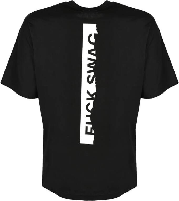 Xagon Man Ronde Hals Bedrukt T-shirt Black Heren