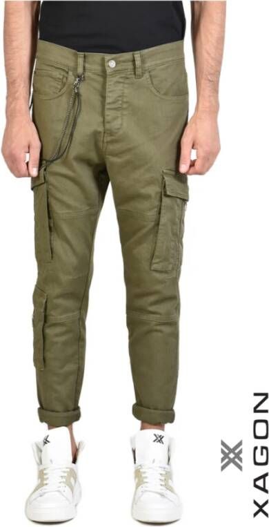 Xagon Man Tapered Trousers Groen Heren