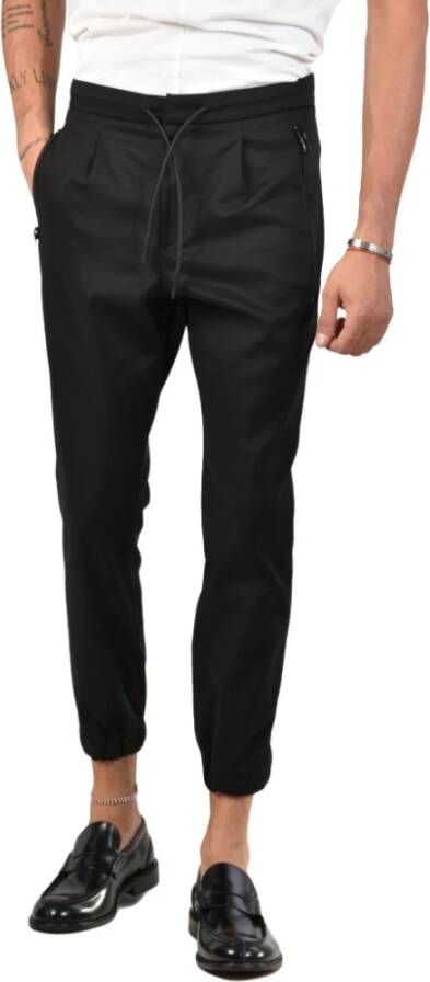 Xagon Man Slim Fit Rits Joggers Black Heren