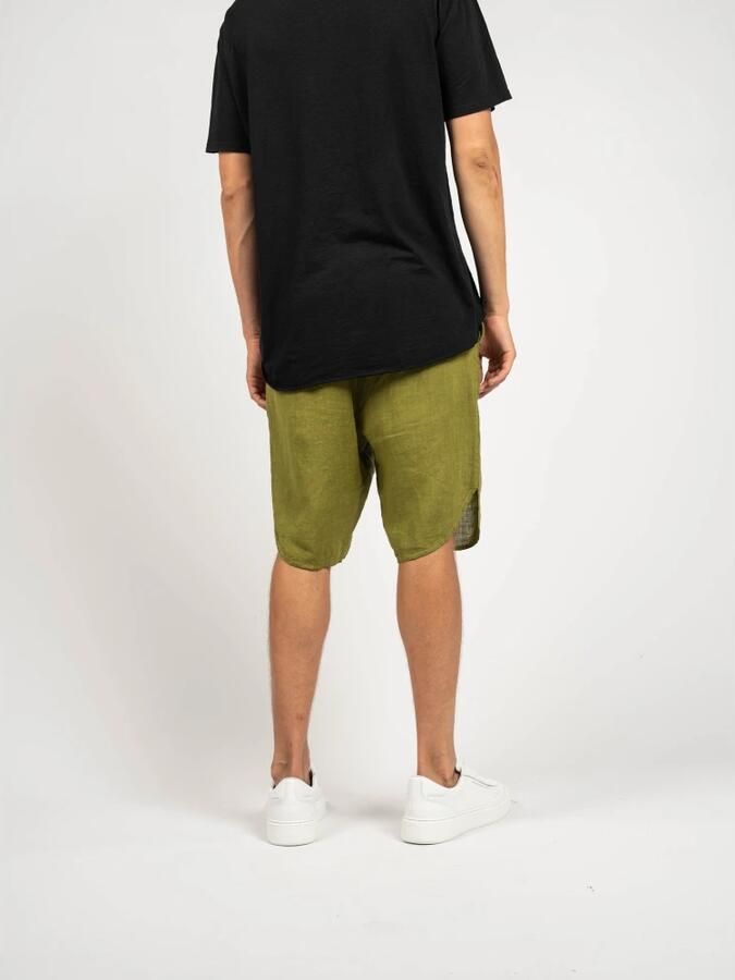 Xagon Man Linnen Shorts Eenvoudige Stijl Italië Green Heren - Foto 2