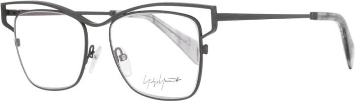 Yohji Yamamoto Zwarte Dames Optische Monturen Titanium Full-Rim Black Dames