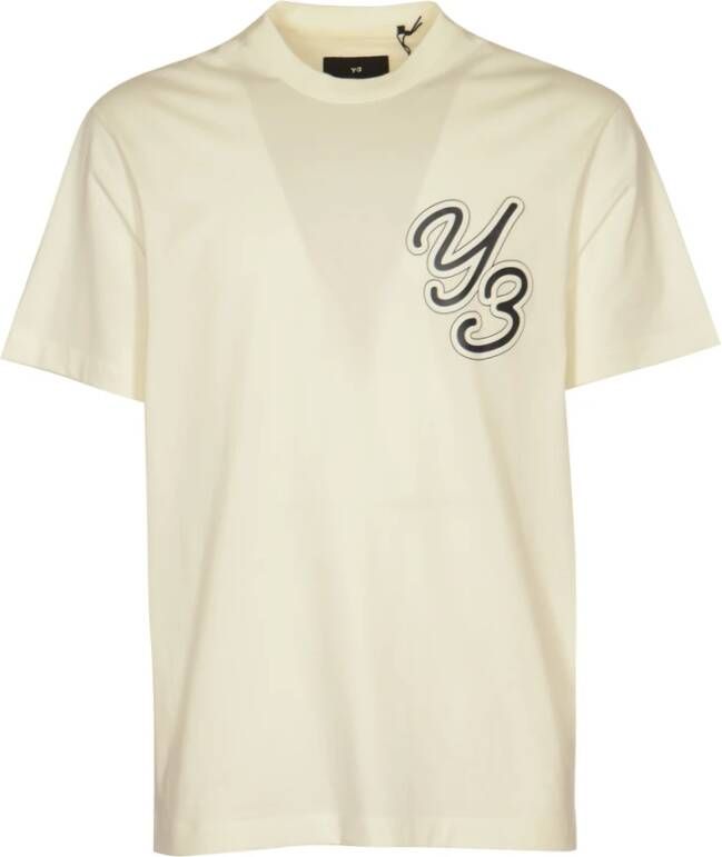 Y-3 Heren Collectie: Stijlvolle en Comfortabele T-shirts en Polos White Heren