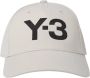Y-3 Logo Baseballpet van Gerecycled Polyester Grijs Heren - Thumbnail 1