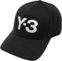 Y-3 Jet Black Katoenen Baseballpet Zwart Heren - Thumbnail 1