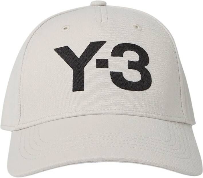 Y-3 Logo Baseballpet van Gerecycled Polyester Grijs