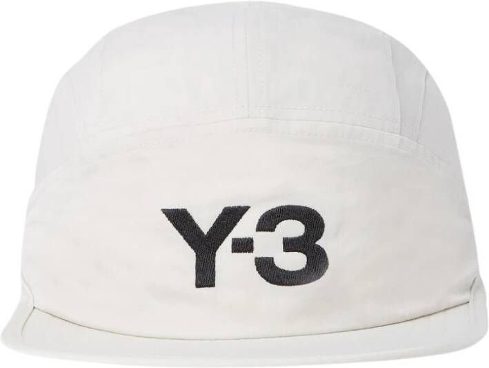 Y-3 Logo Cap van Gerecycled Nylon Grijs Heren