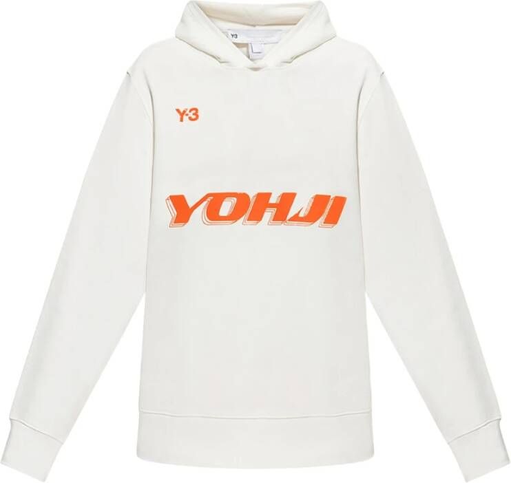 Y-3 Logo-geprinte sweatshirt Wit Heren