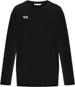 Y-3 Logo T-shirt Zwart Dames