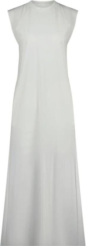 Y-3 Maxi jurk met uitsnijding White Dames