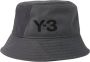 Y-3 Moderne Tonal Panel Bucket Hat Gray Heren - Thumbnail 1