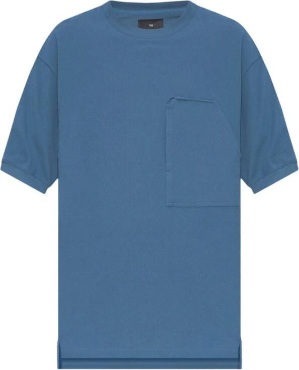 Y-3 Oversized T-shirt Blauw Dames