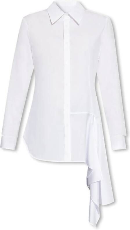 Y-3 Gerimpeld Overhemd White Dames