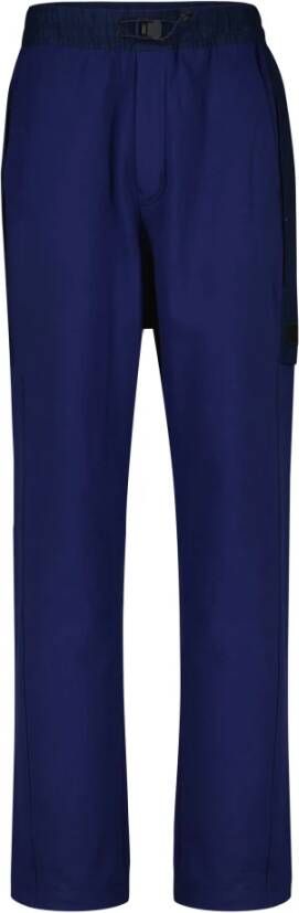 Y-3 Slim-fit Trousers Blauw Dames