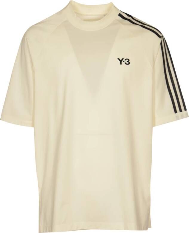 Y-3 Veelzijdige katoenen T-shirts en Polos White Unisex