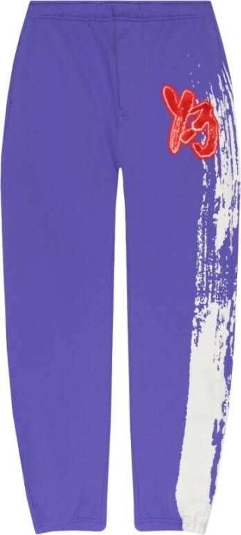 Y-3 Sweatpants met logo Purple Heren