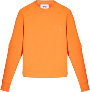 Y-3 Sweatshirt met logo Oranje Dames