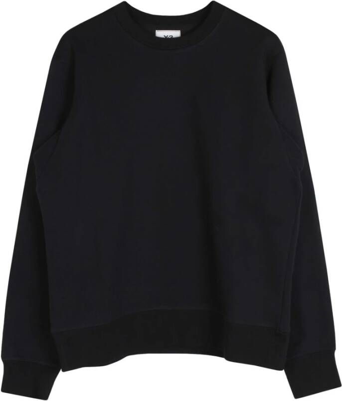 Y-3 Klassieke Zwarte Katoenen Sweatshirt Black Heren